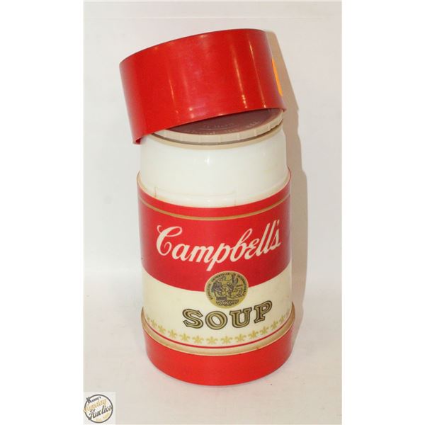 VINTAGE CAMBELL SOUP TRAVEL CONTAINER