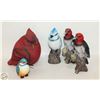 LOT OF VARIOUS BIRD DECOR FOR YARD/HOME