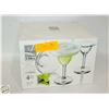 BOX OF LIBBEY 4 PIECE MARGARITA COCKTAIL GLASSES