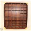 VINTAGE BROWN 18"X16" MINI DISPLAY WALL HANGING