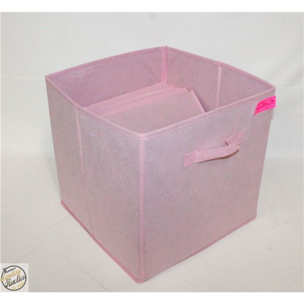 7 PINK STORAGE FOLDABLE BOXES