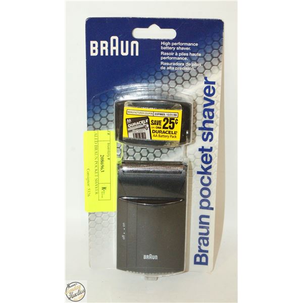 SEALED BRAUN POCKET SHAVER