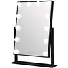 Image 1 : NEW BLACK 12 BULB LED MIRROR LIGHT
