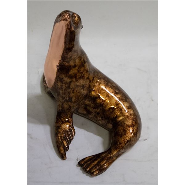 HANDPAINTED FELT BOTTOMED SEA LION