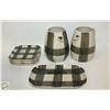 Image 1 : CREATIVE CO-OP "BUFFALO CHECK" SERVING SET 7PCS