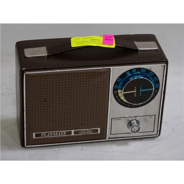 PLAYMATE AM RADIO MODEL PM1042 6 TRANSISTOR WORKS