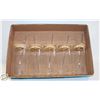 LOT OF 5 GLASS "SUBLIMATION" GLASSES+GLASS STRAWS
