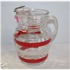 Image 1 : VINTAGE GLASS DRINK PITCHER