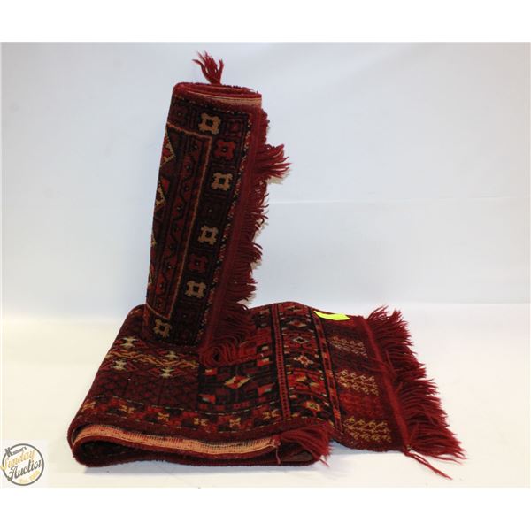 2 ANTIQUE GERMANY WOOL RUNNERS-ESTATE