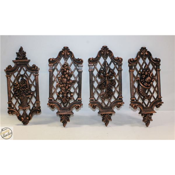 FLAT OF HOME DECOR INCLUDING VINTAGE PAINTINGS