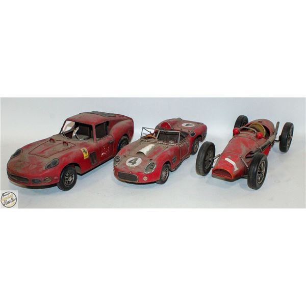LOT OF VINTAGE OUTDOOR DECORATION CARS