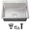 Image 1 : NEW POPFLY 24 X 18 INCH OVERMOUNT SINK