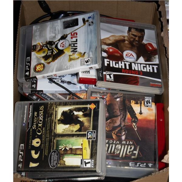 PLAYSTATION 3 WITH 12 GAMES AND 2 CONTROLLERS