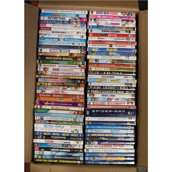 LARGE FLAT OF DVD MOVIES FROM 1990'S-2010'S