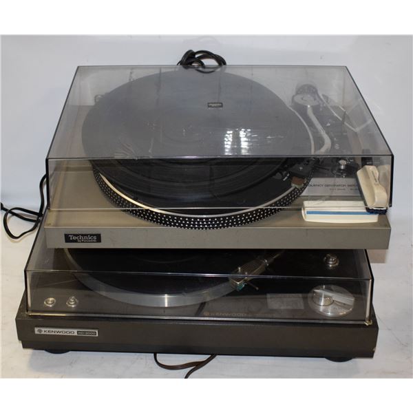 VINTAGE TECHNICS/KENWOOD TURNTABLES *NEEDS