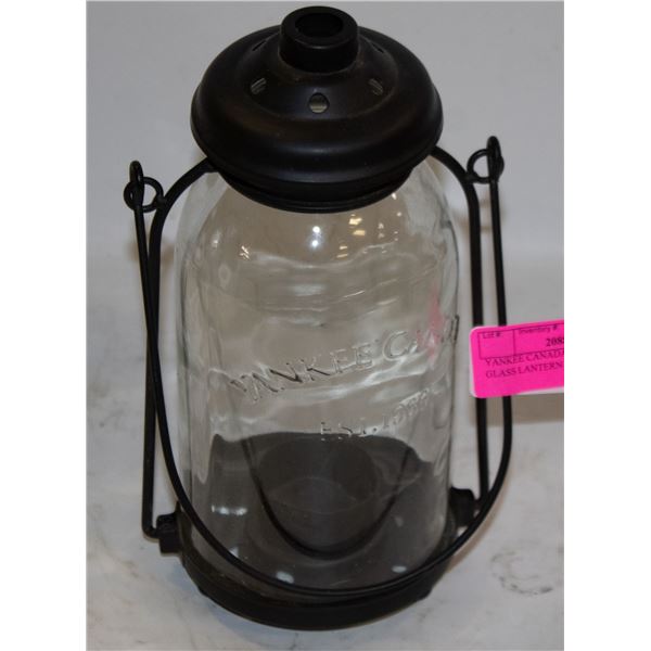 YANKEE CANADA METAL AND GLASS LANTERN