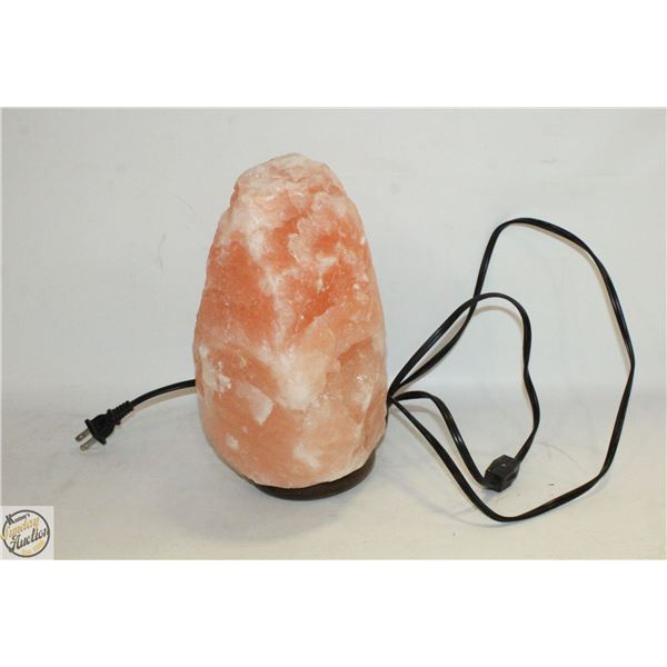 VINTAGE HIMALAYAN ROCK SALT LAMP 9" TALL
