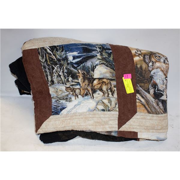 VINTAGE HANDMADE FULL SIZE PATCHWORK