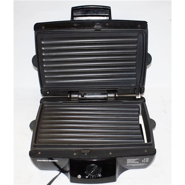HAMILTON BEACH ELECTRIC GRILL. IDEAL FOR QUICK