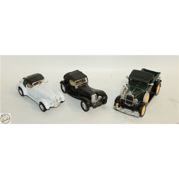 LOT OF 3 CLASSIC CAR DIECAST