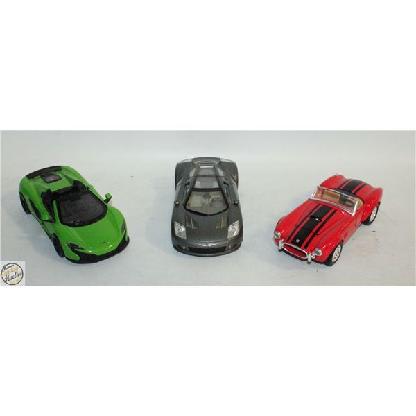 LOT OF 3 MASITO 1:24 SPORT CAR DIECAST