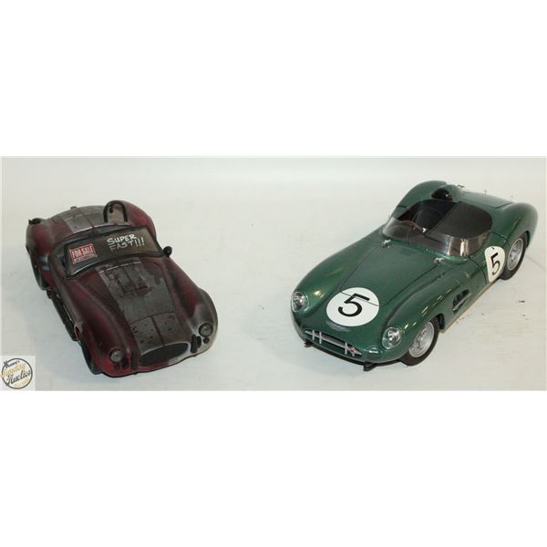 LOT OF 2 SHELBY COBRA & ASTON MARTIN DIECAST LOOS