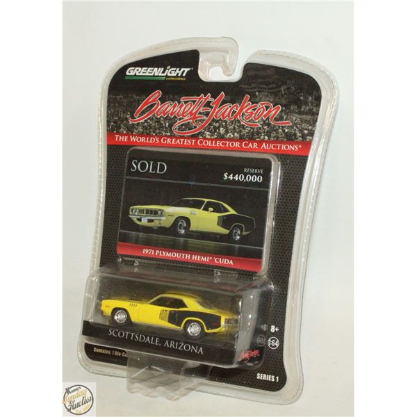 GREENLIGHT 1971 PLYMOUTH HEMI CUDA 1:64 DIECAST