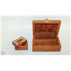 Image 2 : LOT OF 2 WOODEN SMALL DECOR BOXES