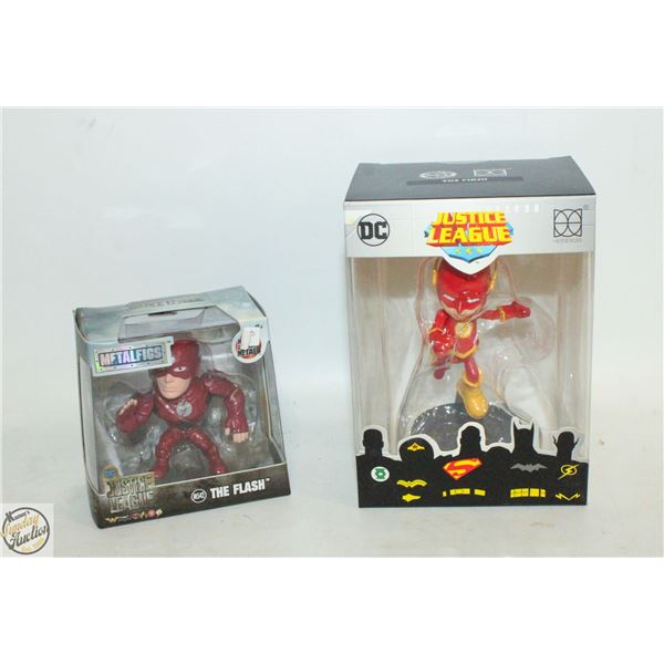 LOT OF 2 NEW DC THE FLASH FIGURINES