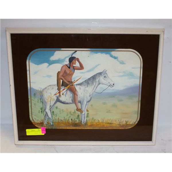 ORIGINAL ACRYLIC OIL PAINTING VINTAGE