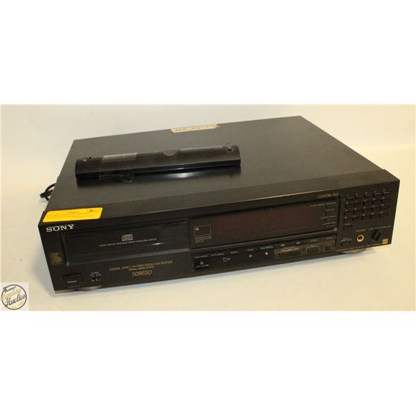 VINTAGE SONY CDP-508ESD CD PLAYER WITH REMOTE