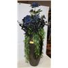 Image 1 : 45" TALL VASE WITH ARTFICIAL PLANTS