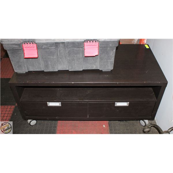 ROLLING STAND WITH 2 DRAWERS 47" X 22" X 24"