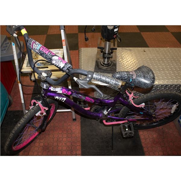 GIRLS MONSTER HIGH BICYCLE