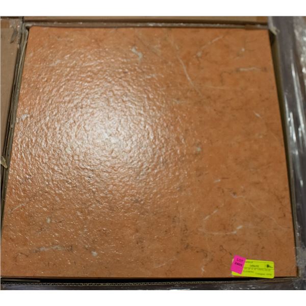 PALLET OF 18" X 18" VINYL GLUE DOWN FLOORING