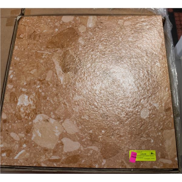 PALLET OF 18" X 18" VINYL GLUE DOWN FLOORING