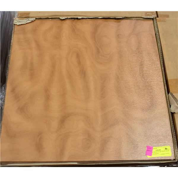 PALLEWT OF 18" X 18" VINYL GLUE DOWN FLOORING