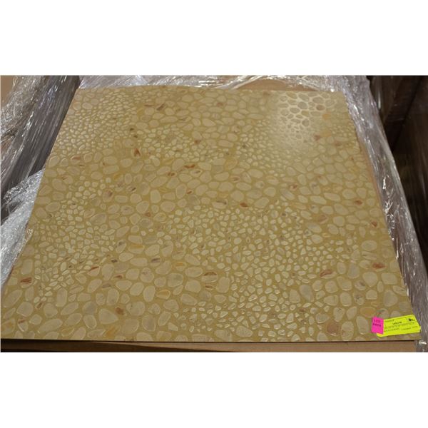 PALLET OF 24" X 24" VINYL GLUE DOWN FLOORING