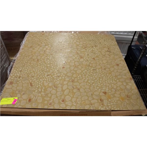 PALLET OF 24" X 24" VINYL GLUE DOWN FLOORING