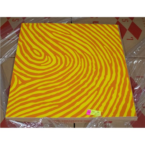 PALLET OF 24" X 24" VINYL GLUE DOWN FLOORING