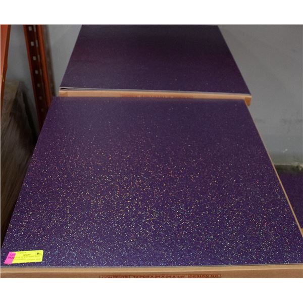 PALLET OF 24" X 24" VINYL GLUE DOWN FLOORING