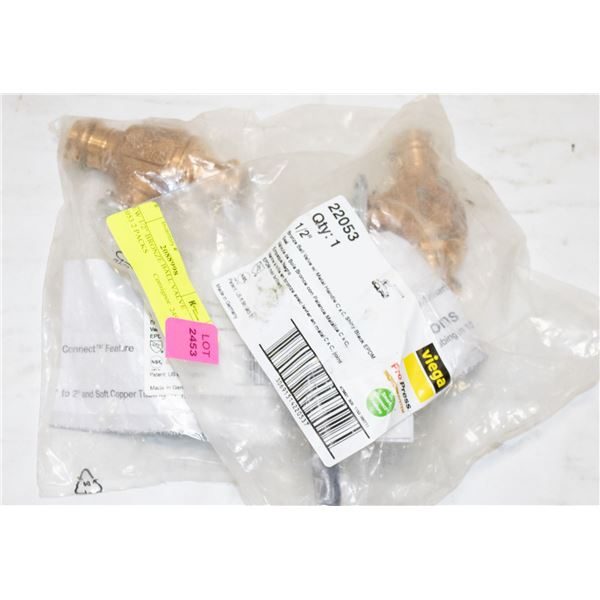 NEW 1/2" BRONZE BALL VALVE 22053 2 PACKS