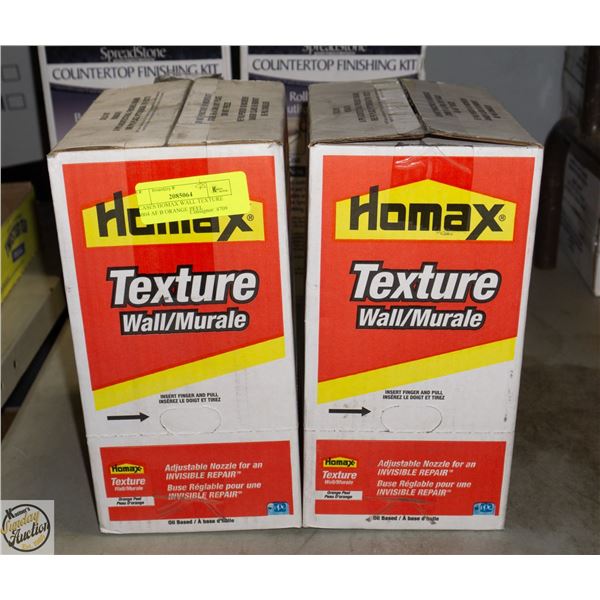 2 CASES HOMAX WALL TEXTURE 24004 AF B ORANGE PEEL