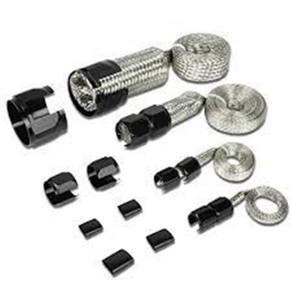 NEW REPACKED DNA MOTORING BH-BK STEEL BRAIDED HOSE