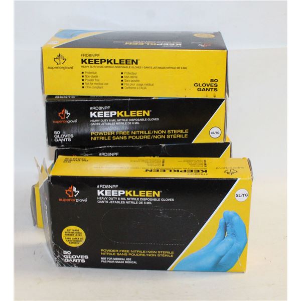 5 BOXES XL NITRILE GLOVES