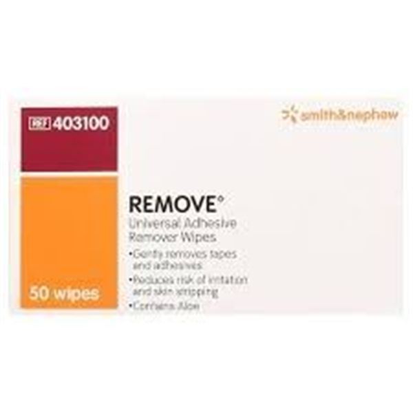 NEW 2 X 50 WIPES SMITH & NEPHEW ADHESIVE REMOVER