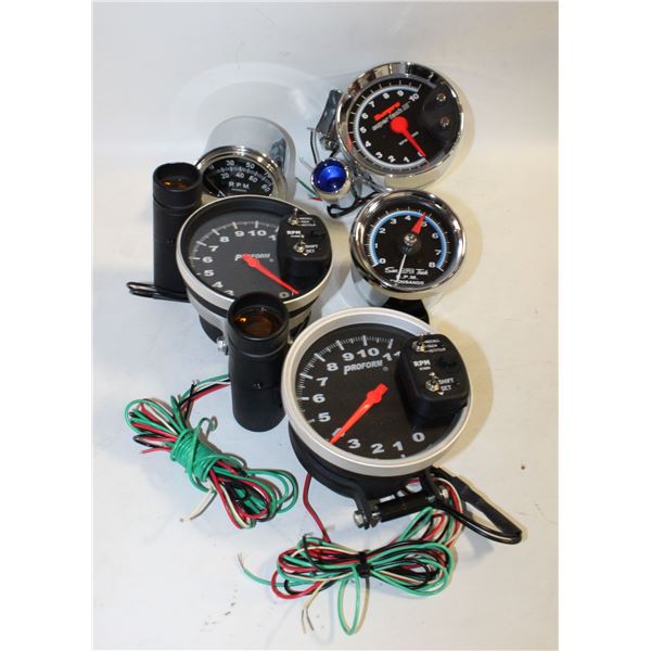 BOX OF TACHOMETERS (AS IS)