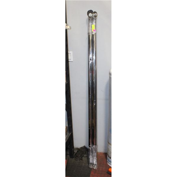 67” ROUND CHROME BOX RAILS