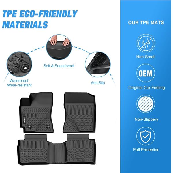 NEW NILIGHT TPE FLOOR MATS FOR TOYOTA COROLLA