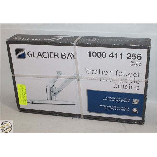 GLACIER BAY CHROME KITCHEN FAUCET 3 HOLE